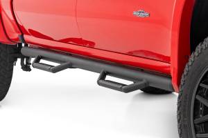 RCC1980CCB | Rough Country Nerf Steps, Cab Length, Crew Cab For Chevrolet Silverado / GMC Sierra 1500, 2500 HD & 3500 HD