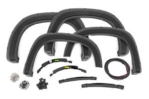 Rough Country - F-C12211-GXD | Rough Country Pocket Fender Flares For Chevrolet Silverado 1500 2/4WD | Sterling Grey Metallic - Image 1