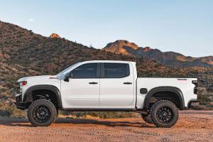Rough Country - F-C12211-GXD | Rough Country Pocket Fender Flares For Chevrolet Silverado 1500 2/4WD | Sterling Grey Metallic - Image 2