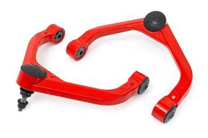 Rough Country - 31402RED | Rough Country 3-3.5 Inch Lift Forged Upper Control Arms For Ram 1500 2WD/4WD | Red Finish - Image 2