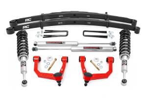 Rough Country - 74232RED | Rough Country 3.5 Inch Lift Kit For Toyota Tacoma 2WD/4WD | Red Finish Control Arm, N3 Struts, Rear N3 Shocks - Image 1