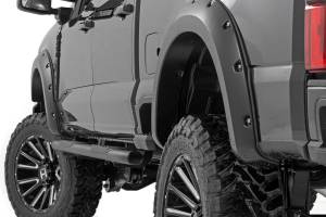 Rough Country - F-F20231-PQ | Rough Country Pocket Fender Flare For Ford F-250 / F-350 Super Duty 2/4WD | Race Red - Image 2