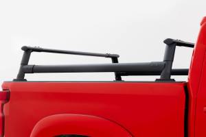 10204 | Rough Country Half Height Bed Rack For Chevrolet Silverado 1500 2WD/4WD | Plus Refresh, Half Rack