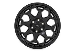 80201806 | Rough Country 80 Series Wheel | One-Piece | Semi Gloss Black | 20x10 | 8x180 | -19mm