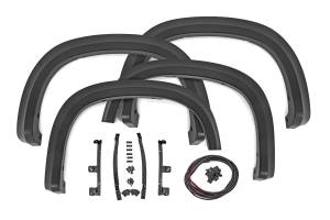 S-C12210-GBA | Rough Country Sport Fender Flares For Chevy Silverado 1500 2WD/4WD | Black