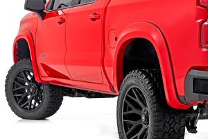 Rough Country - S-C12210-GBA | Rough Country Sport Fender Flares For Chevy Silverado 1500 2WD/4WD | Black - Image 2
