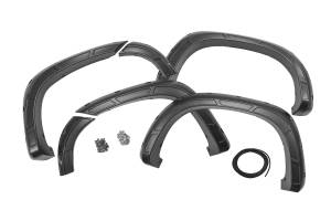A-C12211-GCN | Rough Country Defender Fender Flares For Chevrolet Silverado 1500 2/4WD | Victory Red