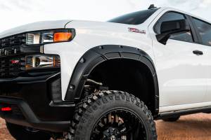 Rough Country - A-C12211-GCN | Rough Country Defender Fender Flares For Chevrolet Silverado 1500 2/4WD | Victory Red - Image 5
