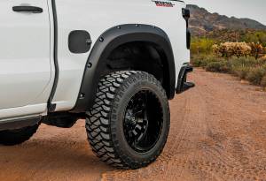 Rough Country - F-C12211-GJI | Rough Country Pocket Fender Flares For Chevrolet Silverado 1500 2/4WD | Shadow Gray - Image 4