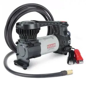 EVC88P | VIAIR Every Vehicle Carry 88P Digital Portable Compressor / Tire Inflator With Twist-on Chuck | 120 PSI, 12 Volt Power Battery Clamps