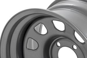 Rough Country - RC51-7873G | Rough Country Steel Wheel Gray | 17x9 | 5x5 | 3.30 Bore | -12 - Image 3