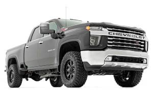 Rough Country - 97770RED | Rough Country 3 Inch Lift Kit For Chevrolet Silverado / GMC Sierra 2500 HD & 3500 HD 2WD/4WD | Red Finish Arms, With Factory Rear Overload Springs, V2 Monotube Shocks - Image 3