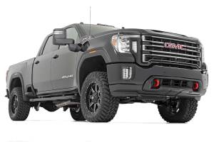 Rough Country - 97750RED | Rough Country 3 Inch Lift Kit For Chevrolet Silverado / GMC Sierra 2500 HD & 3500 HD | Red Finish Arms, With Factory Rear Overload Springs, Vertex Shocks Shocks - Image 2