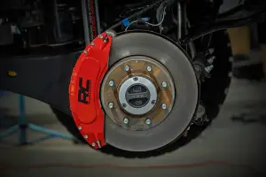 Rough Country - 71153 | Rough Country Caliper Covers For Ford F-250 / F-350 Super Duty 2WD/4WD | Front And Rear, Red - Image 6