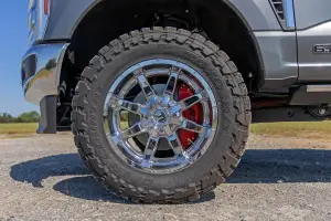 Rough Country - 71153 | Rough Country Caliper Covers For Ford F-250 / F-350 Super Duty 2WD/4WD | Front And Rear, Red - Image 9