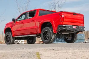 Rough Country - 21002S | Rough Country Oval Nerf Steps, Stainless For Chevrolet Silverado / GMC Sierra 1500, 2500 HD & 3500 HD | Crew Cab - Image 6