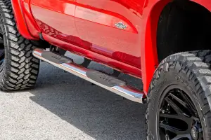 Rough Country - 21002S | Rough Country Oval Nerf Steps, Stainless For Chevrolet Silverado / GMC Sierra 1500, 2500 HD & 3500 HD | Crew Cab - Image 7
