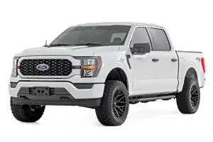 Rough Country - 14011 | Rough Country OV2 Running Boards Side Step Bars For Ford F150 / F-150 Raptor / 2017 - 2026 Ford F-250 & F-350 Super Duty / F-150 Lightning | Crew Cab - Image 9