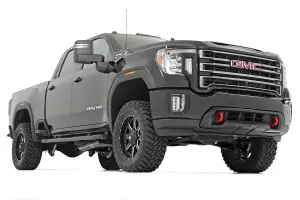 Rough Country - 95840 | Rough Country 3 Inch Lift Kit For Chevrolet Silverado / GMC Sierra 2500 HD & 3500 HD | Aluminum Finish Arms, No Factory Rear Overload Springs, M1 Monotube Shocks - Image 3