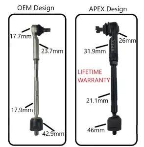 Apex Chassis - KIT400 | Apex Chassis Tie Road Kit For Toyota Tacoma (2005-2023) | Front - Image 2