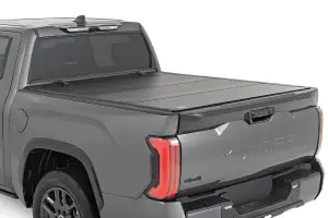 Rough Country - 49514551 | Rough Country Hard Tri-Fold Flip Up Bed Cover For Toyota Tundra 2WD/4WD | 5'7" Bed - Image 2