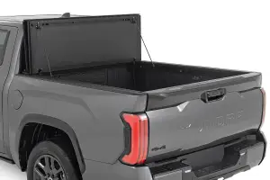Rough Country - 49514551 | Rough Country Hard Tri-Fold Flip Up Bed Cover For Toyota Tundra 2WD/4WD | 5'7" Bed - Image 6