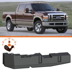 7020208S | Titan Fuel Tanks 51 Gallon Extra Heavy Duty Diesel Long Range Fuel Tank with Skid Plate (2008-2010 F250, F350 Super Duty | Crew Cab, Short Bed)