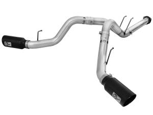 Afe - Advance Flow Engineering - 49-03065-B | AFE Power ATLAS 4 IN Aluminized Steel DPF-Back Exhaust System w/Black Tip (2011-2014 F250, F350 Super Duty V8-6.7L td) - Image 2