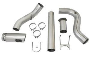 Afe - Advance Flow Engineering - 49-03090-P | aFe Power ATLAS 5 Inch Aluminized Steel DPF-Back Exhaust System For Ford Diesel Trucks V8-6.7L (td) | Polished Tip - Image 2