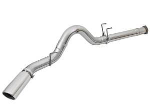 49-03090-P | aFe Power ATLAS 5 Inch Aluminized Steel DPF-Back Exhaust System For Ford Diesel Trucks V8-6.7L (td) | Polished Tip