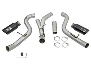 Afe - Advance Flow Engineering - 49-04080-B | AFE Power ATLAS 4 IN Aluminized Steel DPF-Back Exhaust System w/Black Tip (2016-2016 Silverado, Sierra 2500 HD, 3500 HD V8-6.6L td) - Image 3