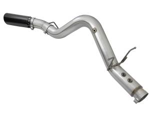 Afe - Advance Flow Engineering - 49-04085-B | AFE Power ATLAS 4 IN Aluminized Steel DPF-Back Exhaust System w/Black Tip (2017-2019 Silverado, Sierra 2500 HD, 3500 HD V8-6.6L td) - Image 2
