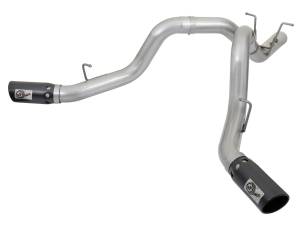 Afe - Advance Flow Engineering - 49-04086-B | AFE Power ATLAS 4 IN Aluminized Steel DPF-Back Exhaust System w/ Black Tip (2017-2019 Silverado, Sierra 2500 HD, 3500 HD V8-6.6L td) - Image 2