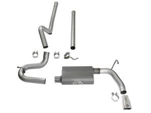 Afe - Advance Flow Engineering - 49-08044-1P | AFE Power Scorpion 2-1/2 IN Aluminized Steel Cat-Back Exhaust System w/ Polished Tip (2007-2018 Wrangler JK V6-3.6L/3.8L) - Image 2
