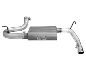 Afe - Advance Flow Engineering - 49-08047-P | AFE Power Scorpion 2-1/2 IN Aluminized Steel Axle-Back Exhaust System w/ Polished Tip (2007-2018 Wrangler JK V6-3.6L/3.8L) - Image 3