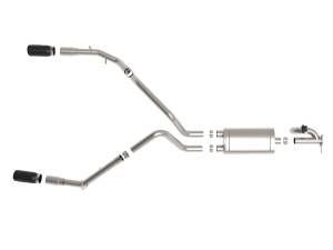 Afe - Advance Flow Engineering - 49-32081-B | AFE Power Gemini XV 3 IN 304 Stainless Steel Cat-Back Exhaust System w/ Cut-Out Black (2019-2024 1500 V8-5.7L) - Image 2