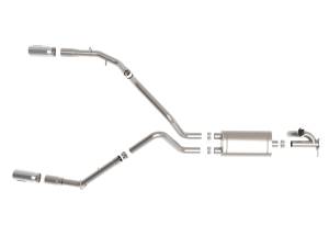 Afe - Advance Flow Engineering - 49-32081-P | AFE Power Gemini XV 3 IN 304 Stainless Steel Cat-Back Exhaust System w/ Cut-Out Polished (2019-2024 1500 V8-5.7L) - Image 2