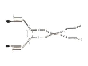 Afe - Advance Flow Engineering - 49-32086-B | aFe Power MACH Force-Xp 2-1/2 Inch 304 Stainless Steel Cat-Back Exhaust System For Dodge Durango V6-3.6L/V8-5.7L | Black Tips - Image 2