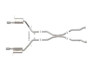 Afe - Advance Flow Engineering - 49-32086-P | aFe Power MACH Force-Xp 2-1/2 Inch 304 Stainless Steel Cat-Back Exhaust System For Dodge Durango V6-3.6L/V8-5.7L | Polished Tips - Image 2