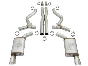 Afe - Advance Flow Engineering - 49-33072-1P | AFE Power MACH Force-Xp 3 IN 304 Stainless Steel Cat-Back Exhaust System w/Polished Tip (2015-2017 Mustang V8-5.0L/V6-3.7L) - Image 2