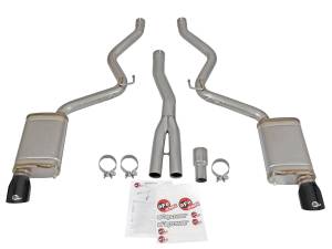 Afe - Advance Flow Engineering - 49-33084-B | AFE Power MACH Force-Xp 3 IN to 2-1/2 IN Stainless Steel Cat-Back Exhaust w/ Black Tip (2015-2021 Mustang L4-2.3L t) - Image 2