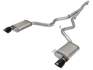 Afe - Advance Flow Engineering - 49-33084-B | AFE Power MACH Force-Xp 3 IN to 2-1/2 IN Stainless Steel Cat-Back Exhaust w/ Black Tip (2015-2021 Mustang L4-2.3L t) - Image 3