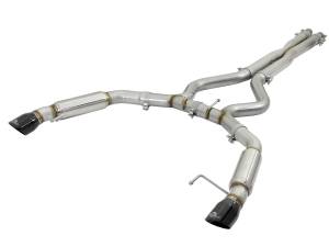 Afe - Advance Flow Engineering - 49-33088-B | AFE Power MACH Force-Xp 304 Stainless Steel Cat-Back Exhaust System w/ Muffler Black Tip (2015-2017 Mustang V8-5.0L/V6-3.7L) - Image 3