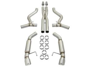 Afe - Advance Flow Engineering - 49-33088-P | AFE Power MACH Force-Xp 304 Stainless Steel Cat-Back Exhaust System w Muffler Polished Tip (2015-2017 Mustang V8-5.0L/V6-3.7L) - Image 2