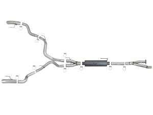 Afe - Advance Flow Engineering - 49-33095 | AFE Power MACH Force-Xp 3 IN 304 Stainless Cat-Back Hi-Tuck Exhaust System (2017-2019 F150 Pickup V6-3.5L tt) - Image 2