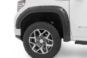 Rough Country - F-C11950A | Rough Country Pocket Fender Flare For GMC Sierra 1500 2WD/4WD | Flat Black - Image 3