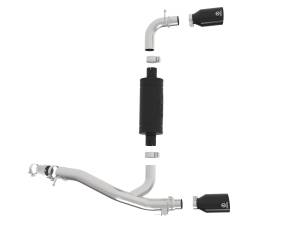 Afe - Advance Flow Engineering - 49-33104-B | AFE Power Takeda 3 IN 304 Stainless Steel Axle-Back Exhaust System w/ Black Tip (2016-2018 Focus RS L4-2.3L t) - Image 2