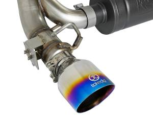 Afe - Advance Flow Engineering - 49-33104-L | AFE Power Takeda 3 IN 304 Stainless Steel Axle-Back Exhaust System w/ Blue Flame Tip (2016-2018 Focus RS L4-2.3L t) - Image 5
