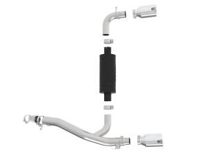 Afe - Advance Flow Engineering - 49-33104-P | AFE Power Takeda 3 IN 304 Stainless Steel Axle-Back Exhaust System w/ Polished Tip (2016-2018 Focus RS L4-2.3L t) - Image 2