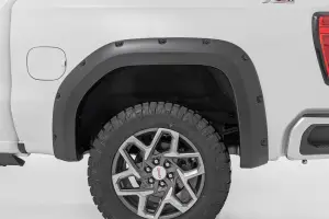 Rough Country - F-C11950A | Rough Country Pocket Fender Flare For GMC Sierra 1500 2WD/4WD | Flat Black - Image 4
